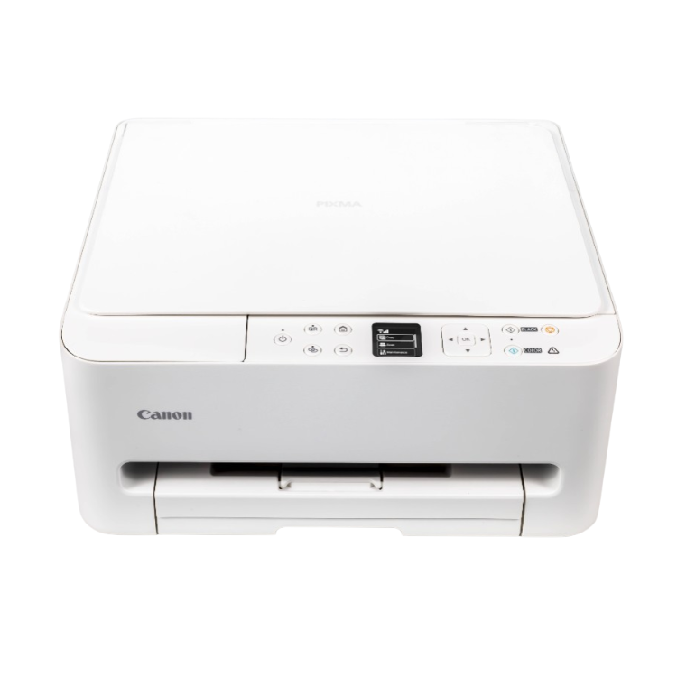 Canon PIXMA TS6550i white inkjet multifunction printer.