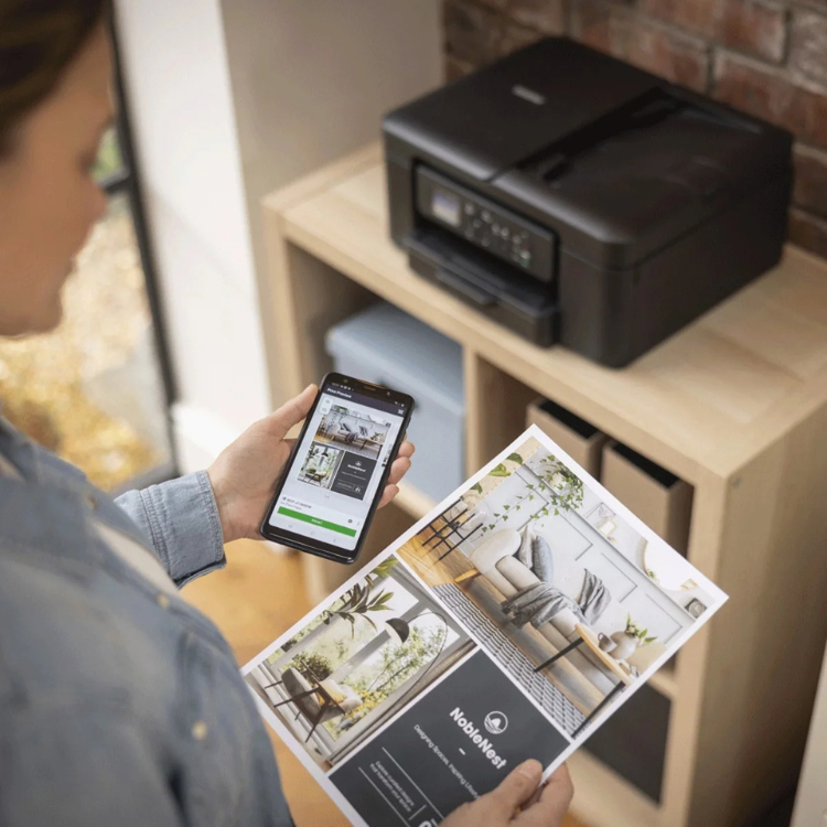 Impressora Multifunções Brother DCP-J1360DW Jato Tinta Wi-Fi Cores