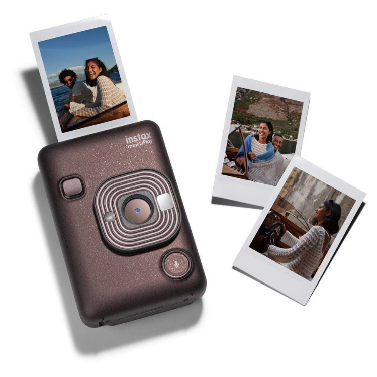 Máquina Fotográfica Instantânea Fujifilm Instax Mini LiPlay Deep Bronze