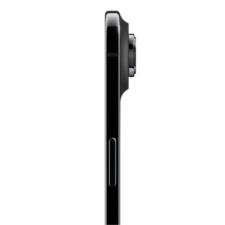 iPhone Air 256GB Preto, lado direito com câmera e botão de volume.