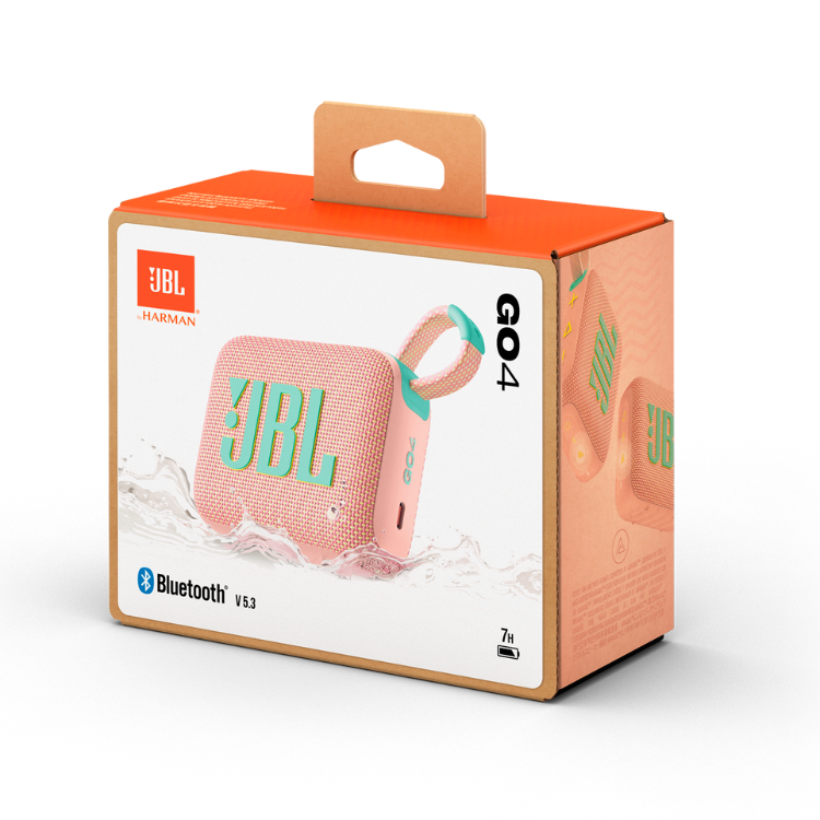 Coluna Portátil JBL Go 4 Rosa