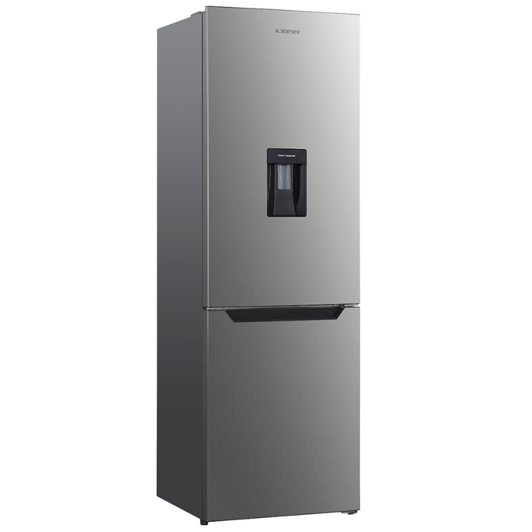 Jocel JC293ID 291L stainless steel French door refrigerator with water dispenser.