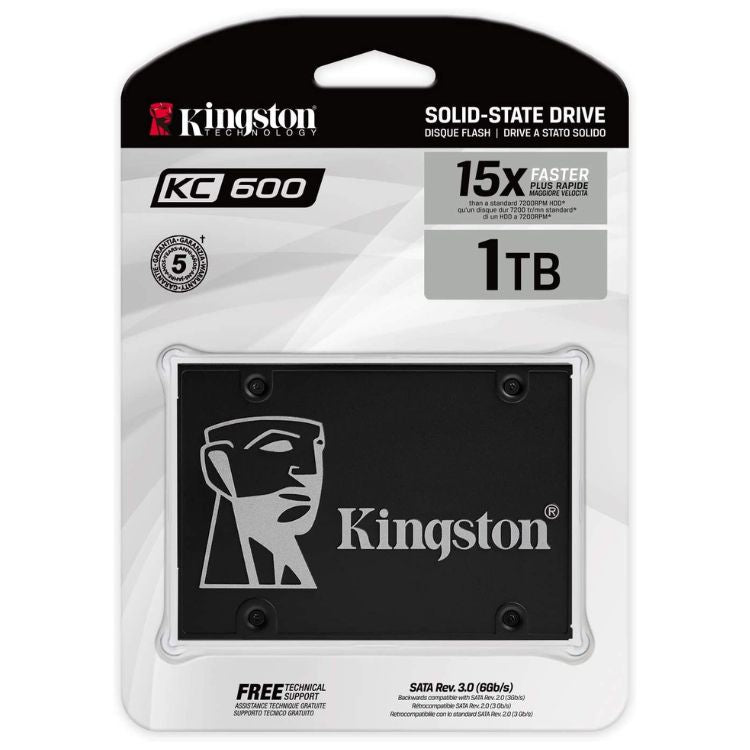 Disco SSD Kingston KC600 1TB 2.5" SATA III