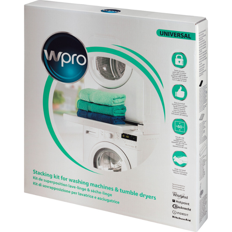 Kit de União Whirlpool para Máquinas de Lavar e Secar Roupa