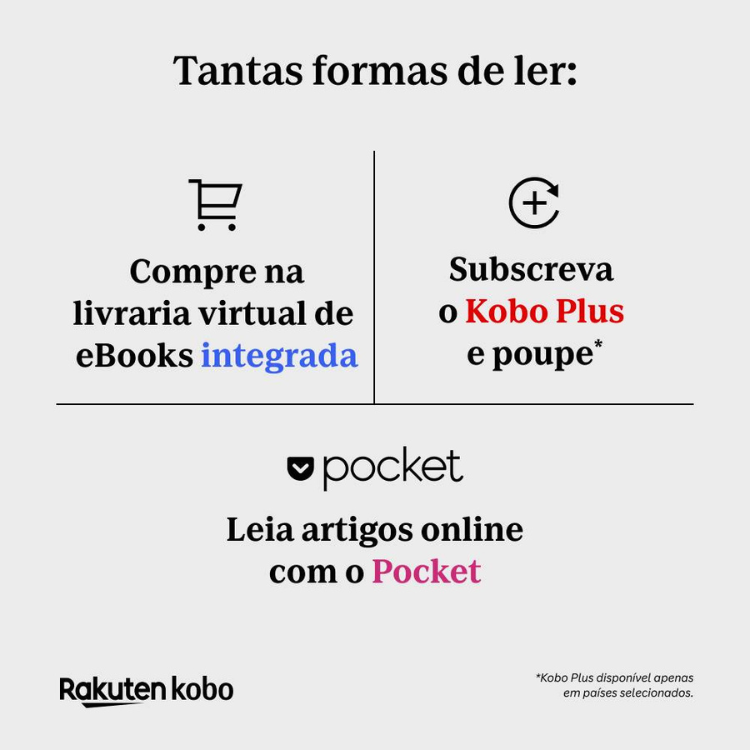 eReader Kobo Clara cor 6 polegadas 16GB Wi-Fi preto