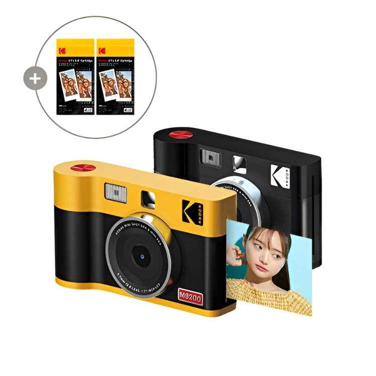 Kodak Mini Shot 2 yellow and black instant camera with 60 sheets film.