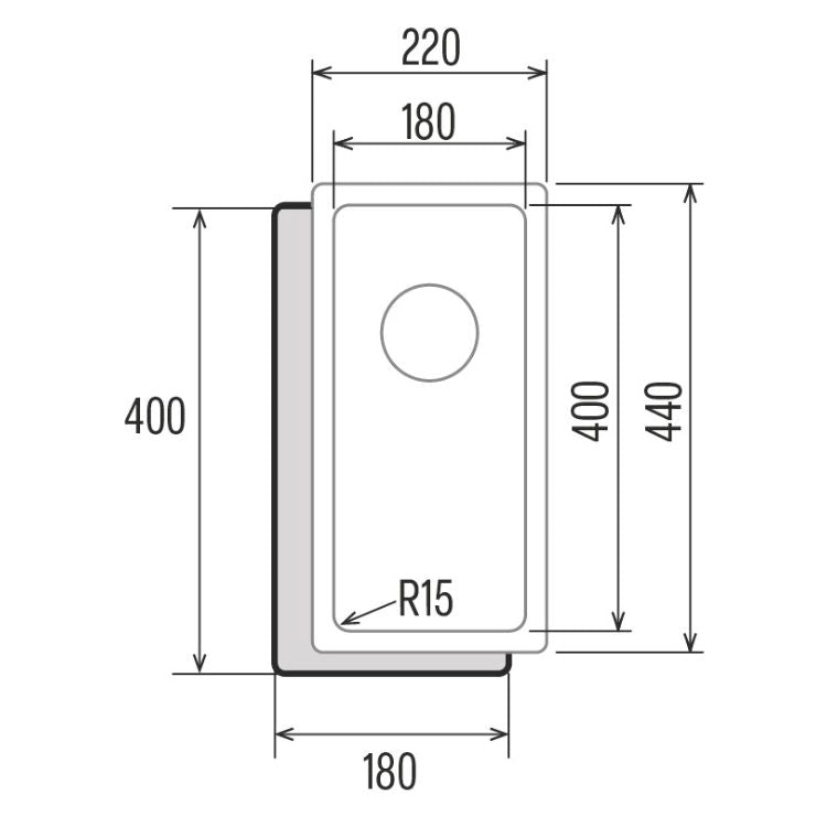 Lava Loiça Cata CB1840R15 Inox