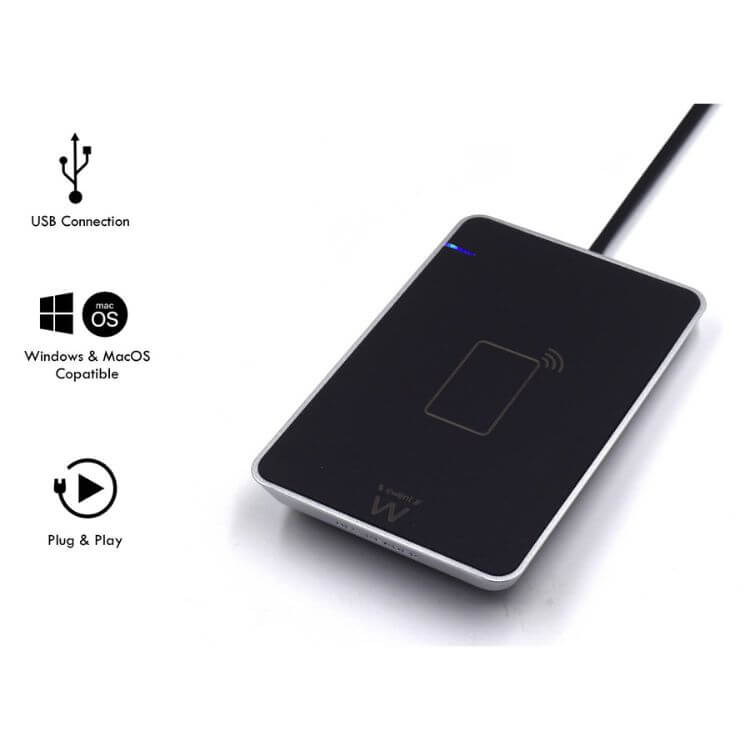 Leitor de Cartões Ewent EW1053 Cidadão NFC Contactless