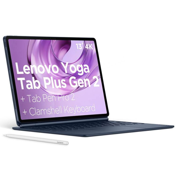 Lenovo Yoga Tab Plus Gen 2 13" 16GB/256GB Wi-Fi Azul + Capa/Teclado Clamshell + Caneta Tab Pen Pro 2