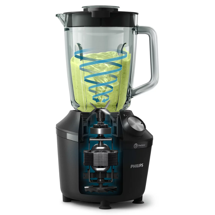Liquidificadora Philips Serie 3000 HR2291/01 1.25L 600W Preto