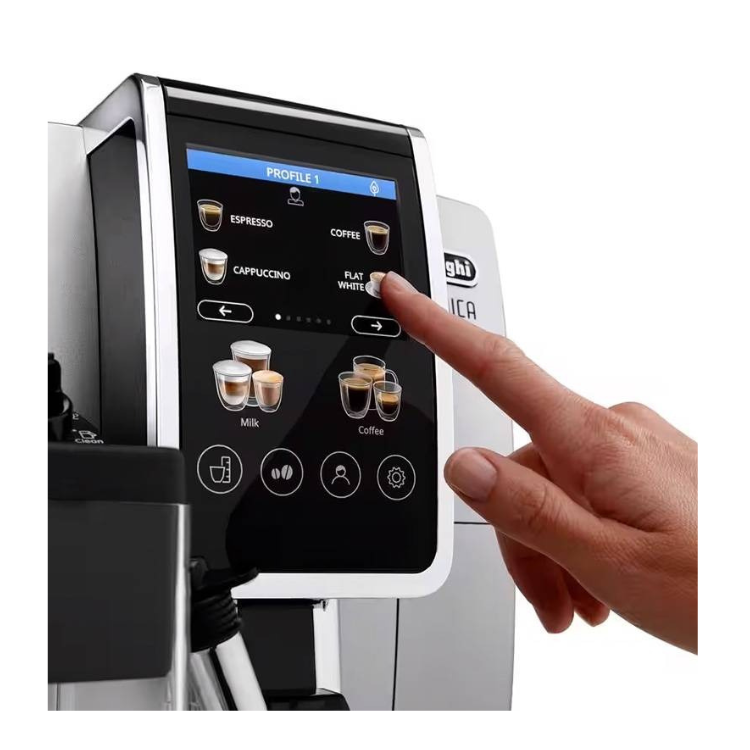 Máquina Café Automática DeLonghi Dinamica Plus ECAM380.85.SB