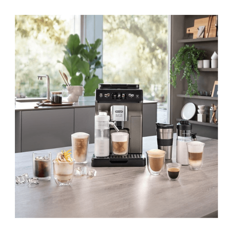 Máquina de Café Automática DeLonghi Eletta Explore Titânio