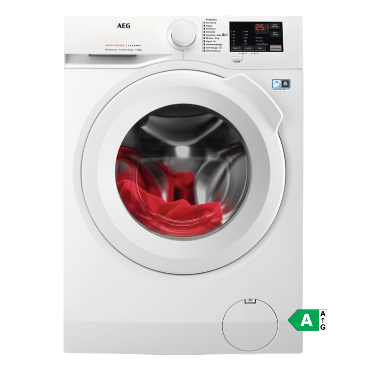 Máquina de Lavar Roupa AEG L6FBI147P 10Kg 1400RPM Classe A