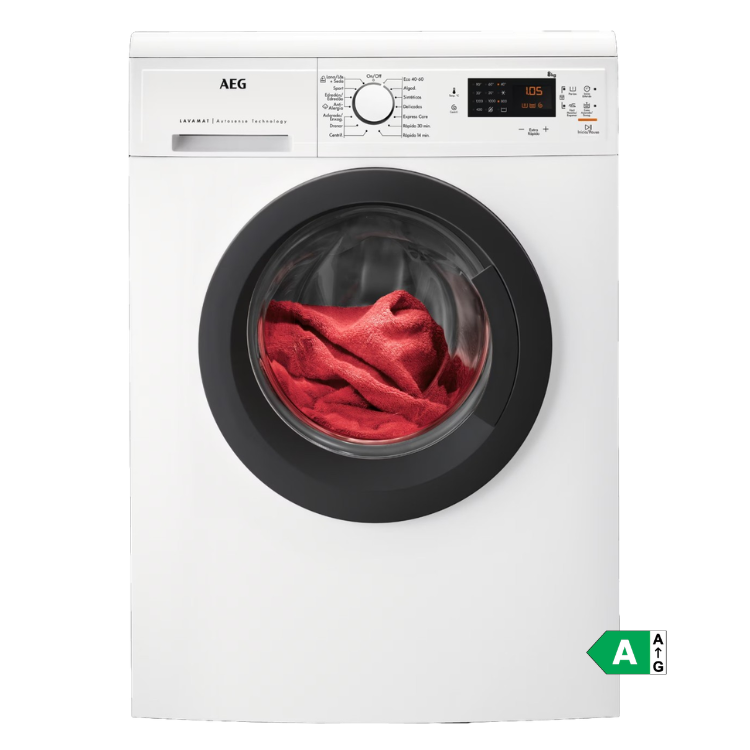 Máquina de Lavar Roupa AEG LFA5I82RE 8Kg 1200RPM Classe A Branco