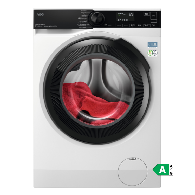 Máquina de lavar roupa AEG LFA6K8241C, 8Kg, 1200RPM, Classe A, branca.
