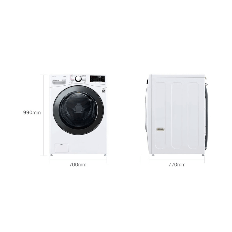 Máquina de Lavar Roupa LG F1P1CY2W 17Kg 1100RPM Classe E Branco