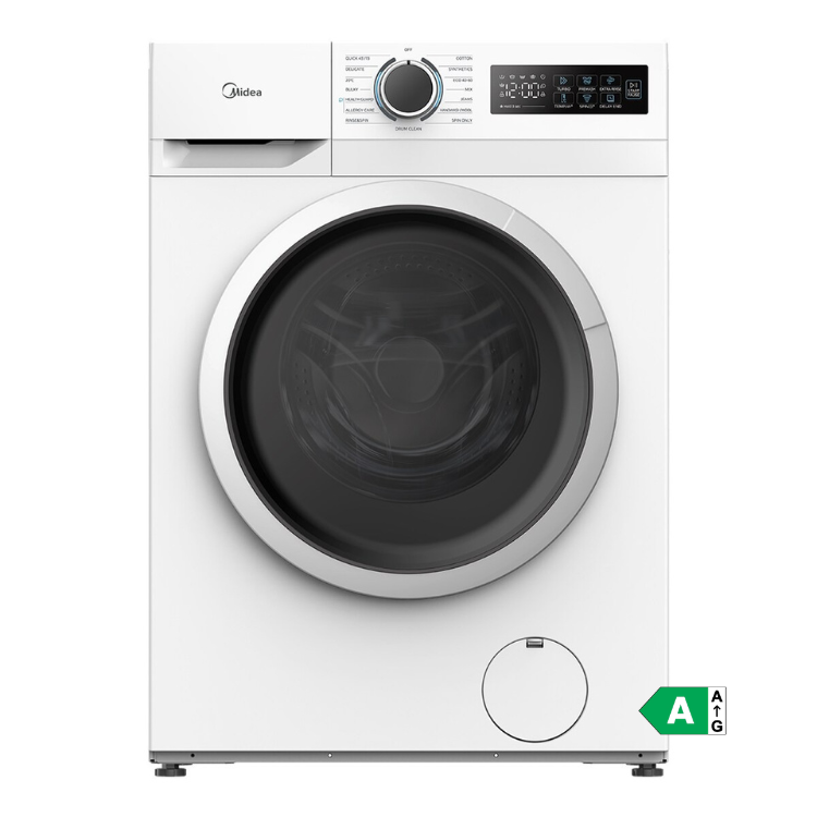 Máquina de Lavar Roupa Midea MF110W90BA10W 9Kg 1400RPM Classe A Branco