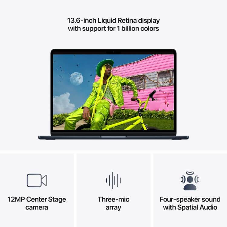 Apple MacBook Air 13.6" M5 CPU 10Core / GPU 10Core 32GB/1TB Meia-noite