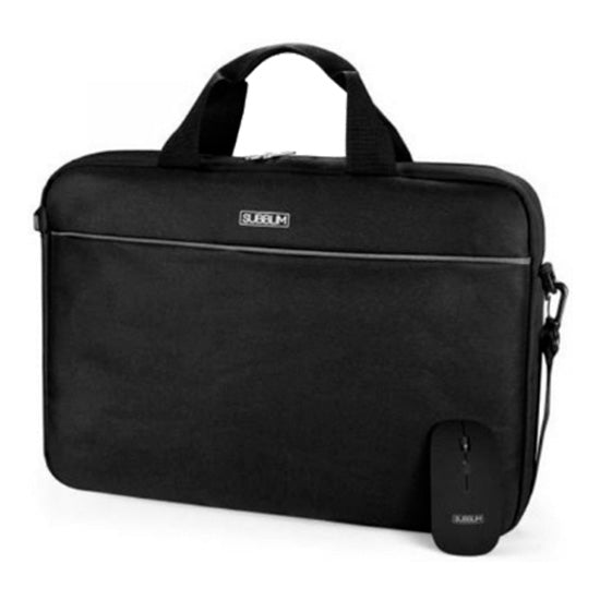 Mala p/ Portátil Subblim 15.6" + Rato Óptico Wireless Preto