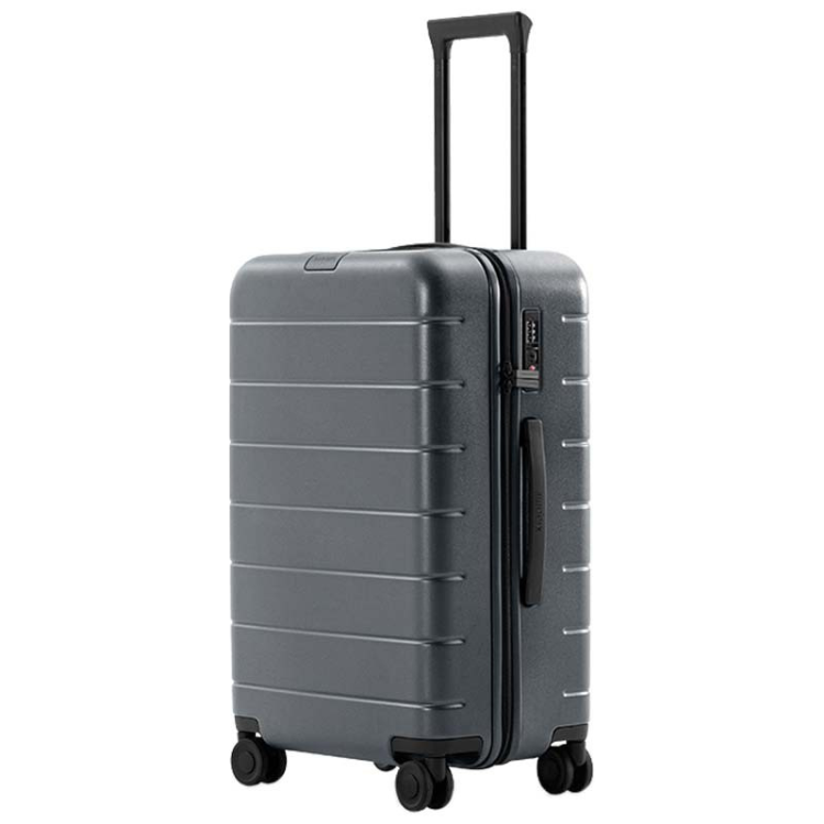Mala de Viagem Xiaomi Luggage Classic Pro 24" cinzento com rodas e alça retrátil.