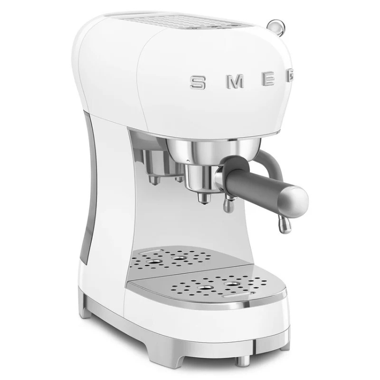 Máquina de Café Espresso Manual Smeg ECF02 Branco