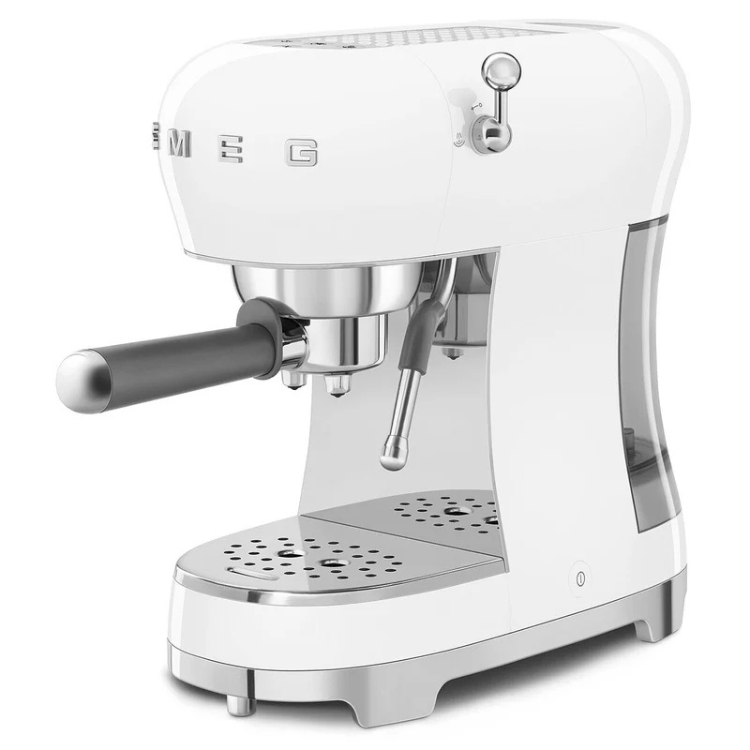 Máquina de Café Espresso Manual Smeg ECF02 Branco