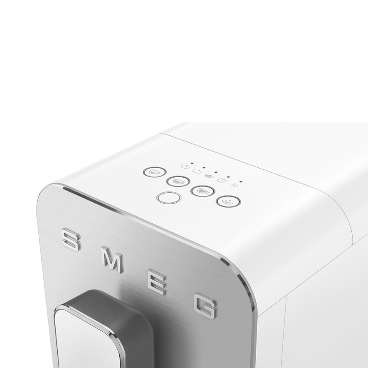 Máquina de Café Smeg Automática Collezione c/ Cappuccinador Branco