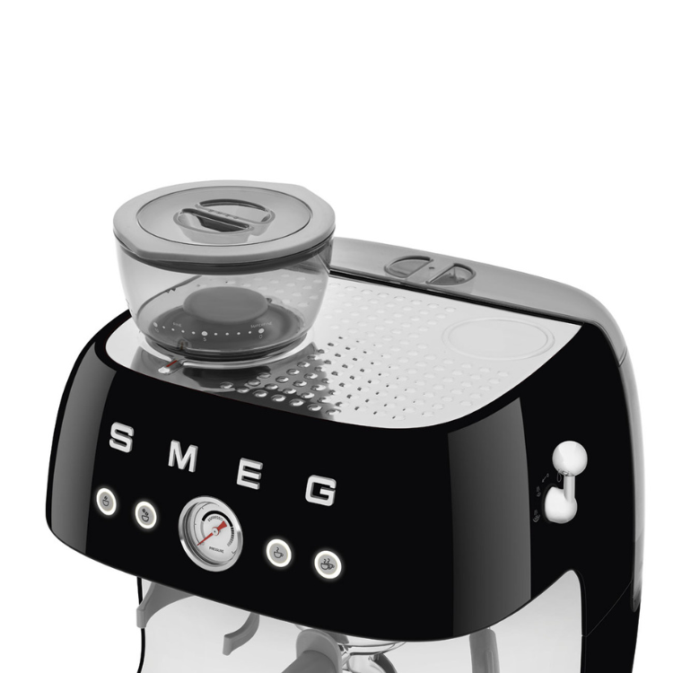 Máquina de Café Smeg Espresso Anni 50 c/ Moinho Preto
