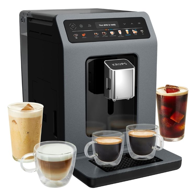 Máquina de Café Krups Automática Evidence Hot & Cold EA898GF