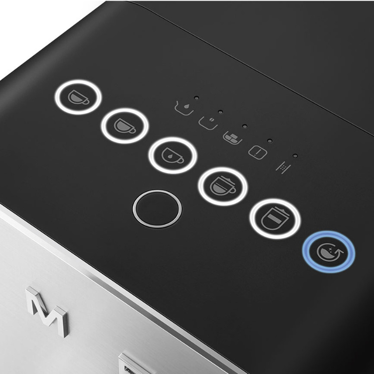 Máquina de Café Smeg Automática Collezione c/ Sistema de Leite Preto