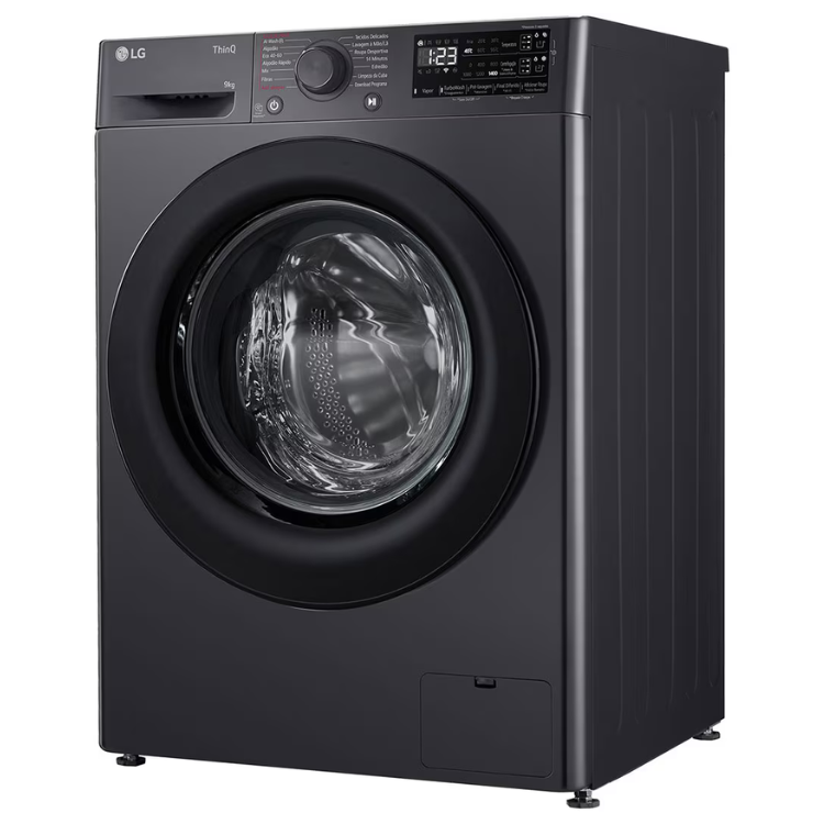 Máquina de Lavar Roupa LG F4WR359S6M 9Kg 1400RPM Classe A Preto