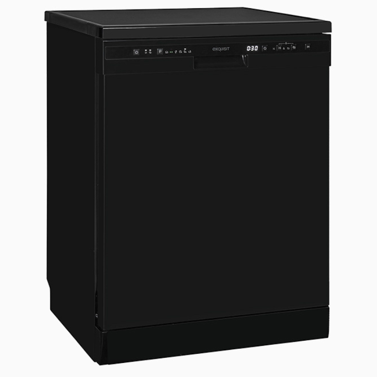 Máquina de Lavar Loiça Exquisit GSP6312-030D 12 Conjuntos Preto - Novo/Ligeiro Dano
