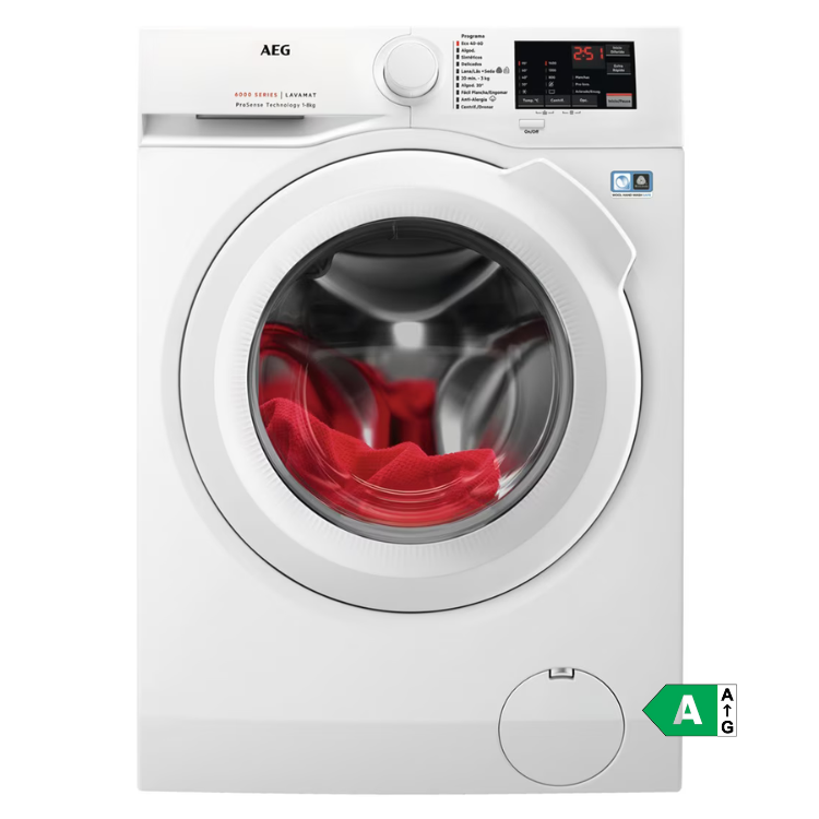 Máquina de Lavar Roupa AEG LFA6I8472A 8Kg 1200RPM Classe A Branco