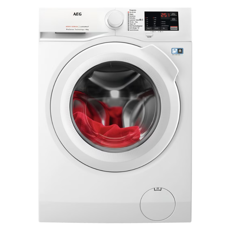 Máquina de Lavar Roupa AEG LFA6I8472A 8Kg 1200RPM Classe A Branco