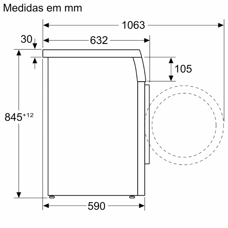 Máquina de Lavar Roupa Balay 3TS993BP 9Kg 1200RPM Classe A Branco