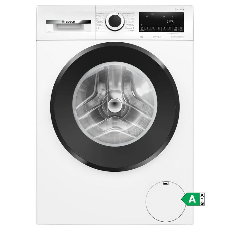Máquina de Lavar Roupa Bosch Serie 6 WGG14Z00ES 9Kg 1200RPM Classe A Branco