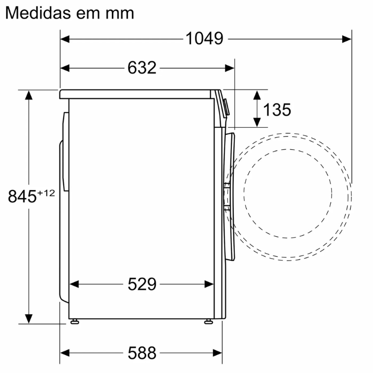 Máquina de Lavar Roupa Bosch Serie 2 WGE03200ES 8Kg 1200RPM Classe A Branco