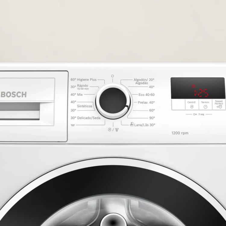 Máquina de Lavar Roupa Bosch Serie 2 WGE03200ES 8Kg 1200RPM Classe A Branco