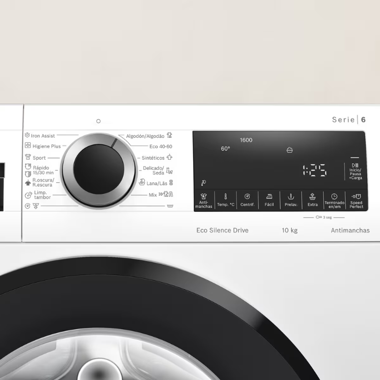 Máquina de Lavar Roupa Bosch Serie 6 WGG256Z0ES 10Kg 1600RPM Classe A Branco