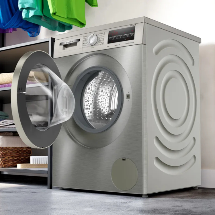 Bosch Serie 6 WUU28T8XES washing machine, stainless steel, 8kg, 1400RPM, A class.