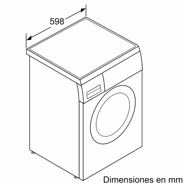 Máquina de Lavar Roupa Bosch Serie 6 WUU24T65ES 9Kg 1200RPM Classe A Branco
