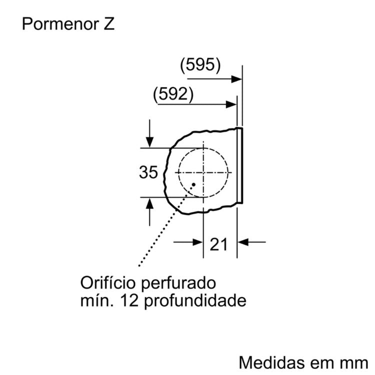 Máquina de Lavar Roupa de Encastre Bosch Serie 6 WIW24307ES 8Kg 1200RPM Classe C