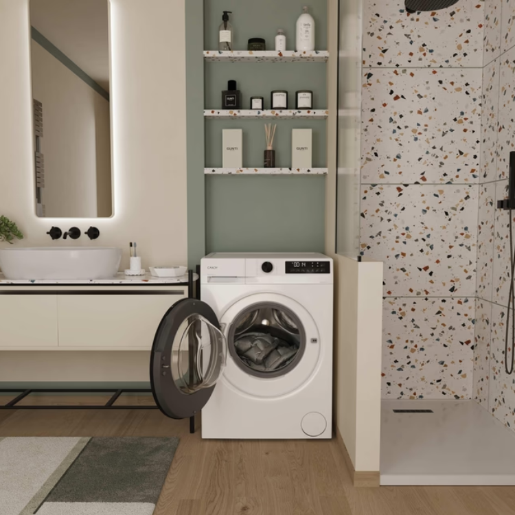 Máquina de Lavar Roupa Candy GD49B8-S 9Kg 1400RPM Classe A Branco