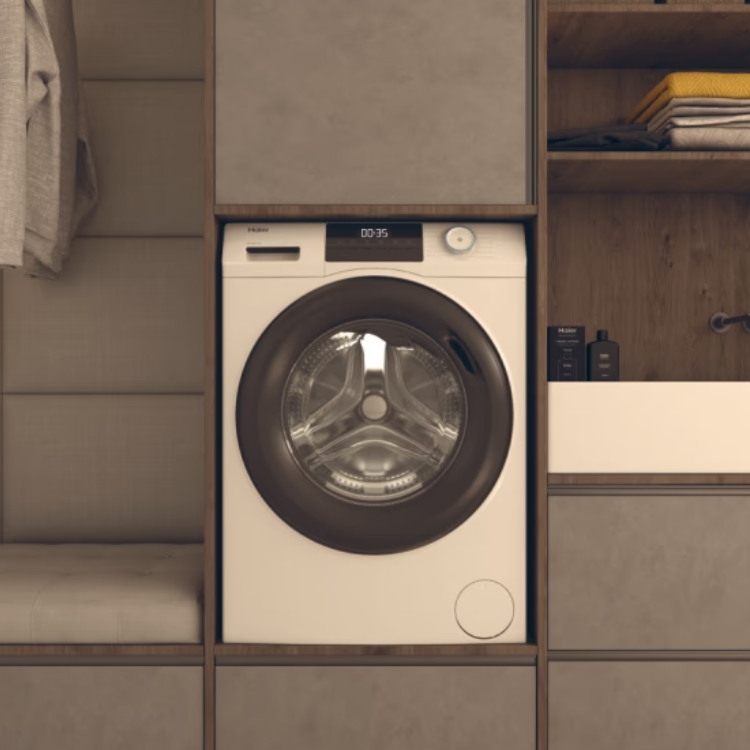 Máquina de Lavar Roupa Haier HW110-BP14929A-S 11Kg 1400RPM Classe A Branco