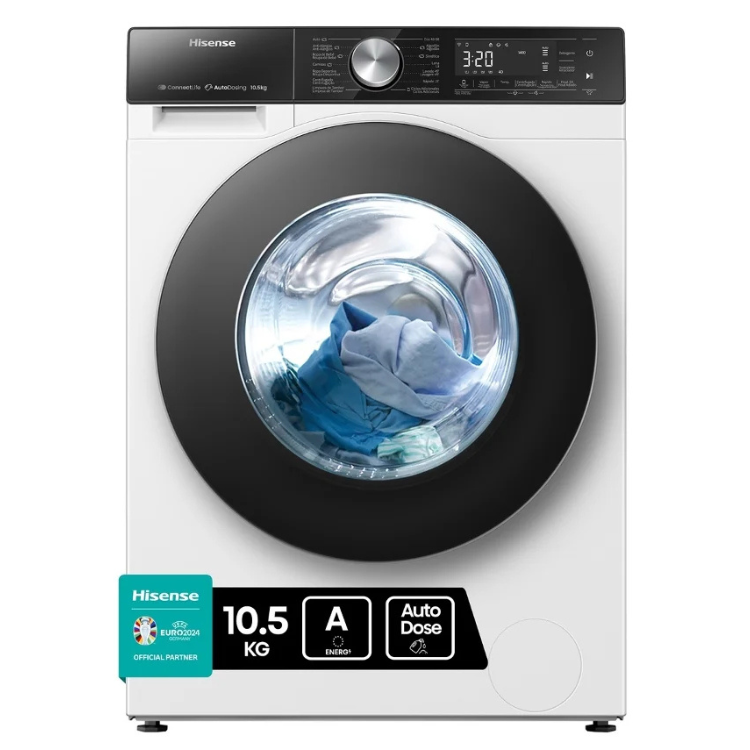 Máquina de Lavar Roupa Hisense WF5S1045BW 10Kg 1400RPM Classe A Branco