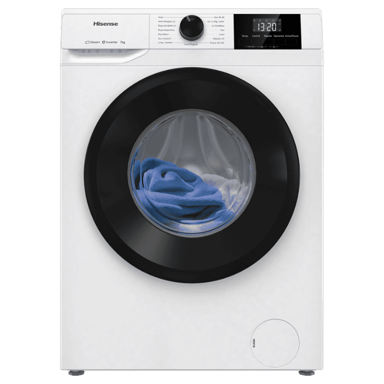 Máquina de Lavar Roupa Hisense WF1G7021BW 7Kg 1200RPM Classe B Branco