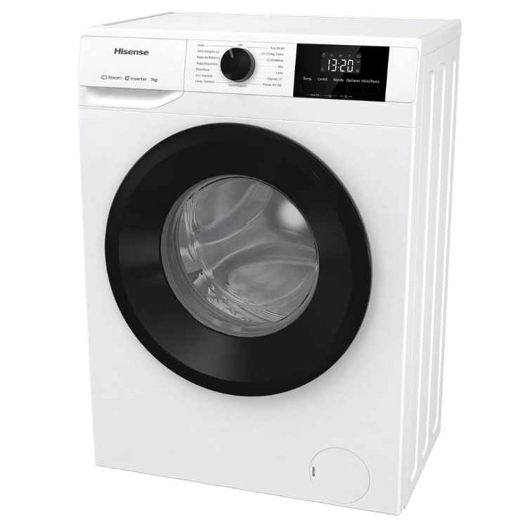 Máquina de Lavar Roupa Hisense WF1G7021BW 7Kg 1200RPM Classe B Branco