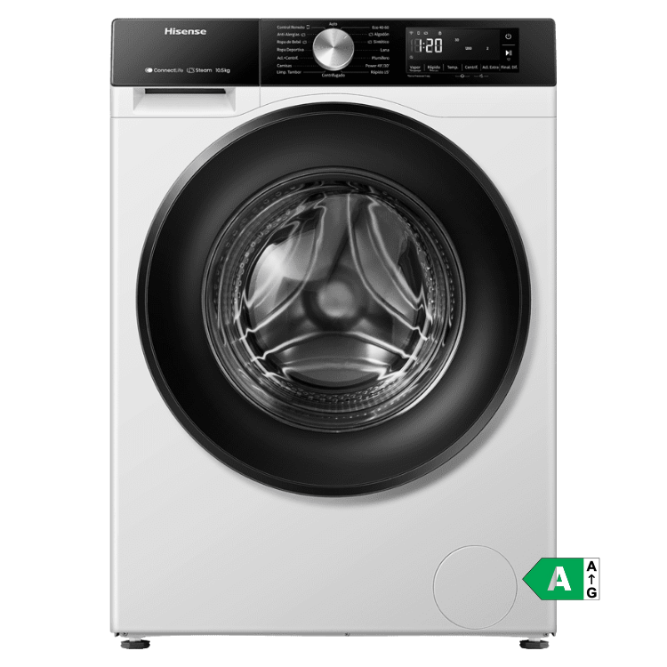 Máquina de Lavar Roupa Hisense WF3S1043BW3 10Kg 1400RPM Classe A Branco