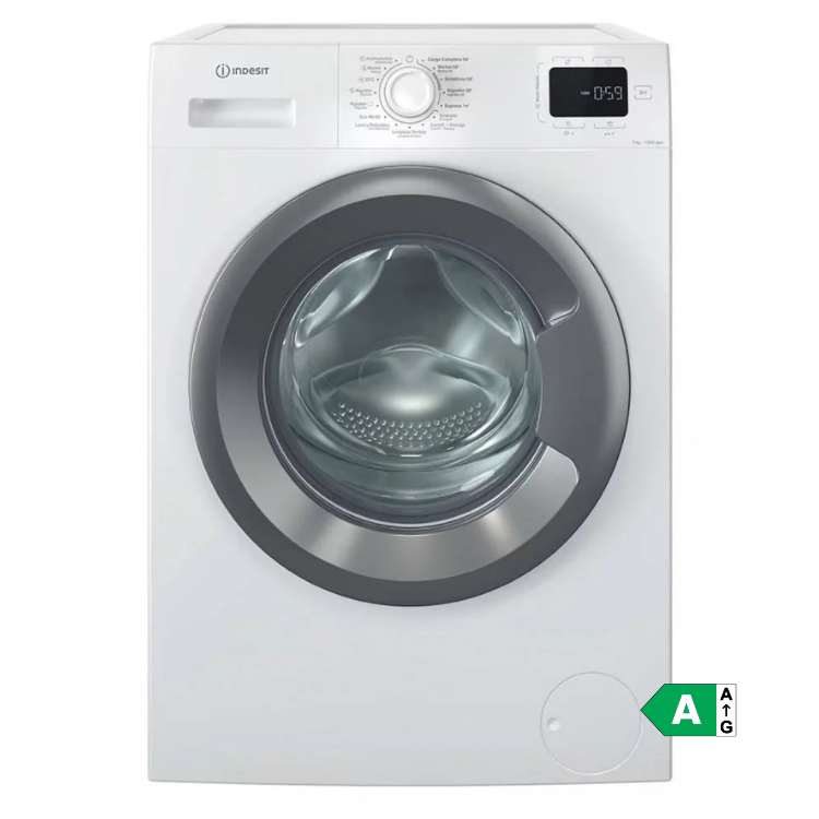 Máquina de Lavar Roupa Indesit IM760SMYTIMESPT 7Kg 1000RPM Classe A Branco
