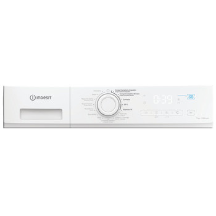 Máquina de Lavar Roupa Indesit IMA762BMYTIMESP 7Kg 1200RPM Classe A Branco